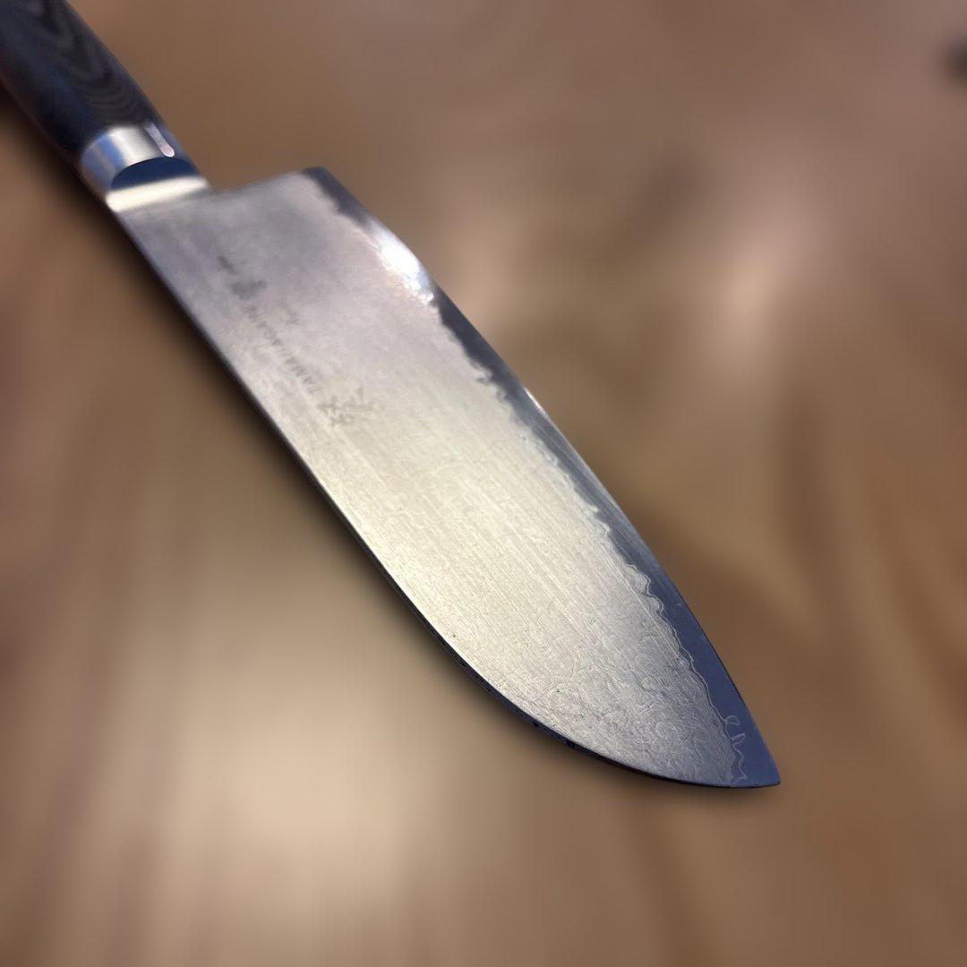 片岡製作所　ダマスカス　三徳包丁