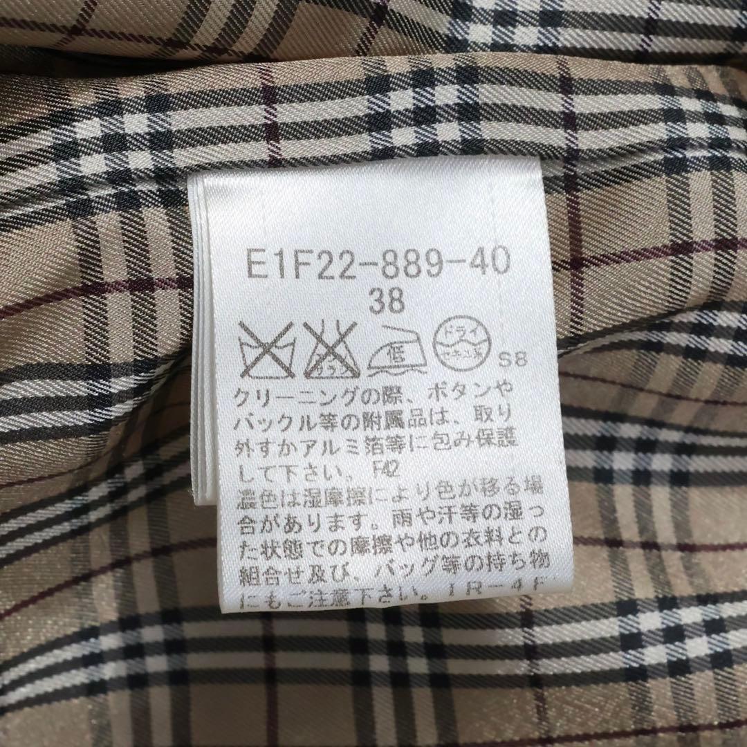 バーバリーブルーレーベル　ダッフルコート　ブラウンベージュ　ノバチェック