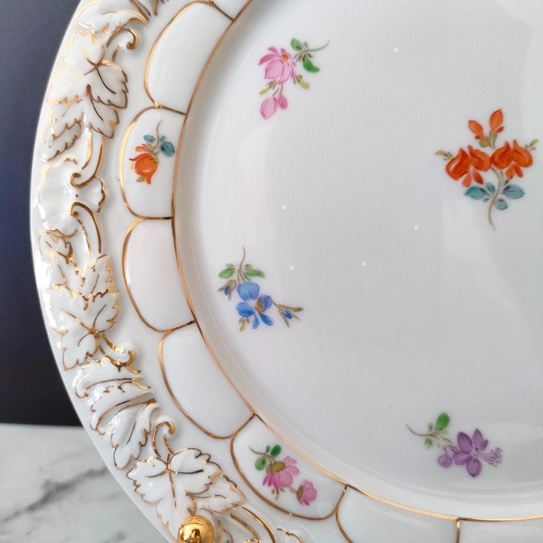 希少品★マイセン 宮廷の小花 Xフォーム トリオ 散らし小花 カップ&ソーサー