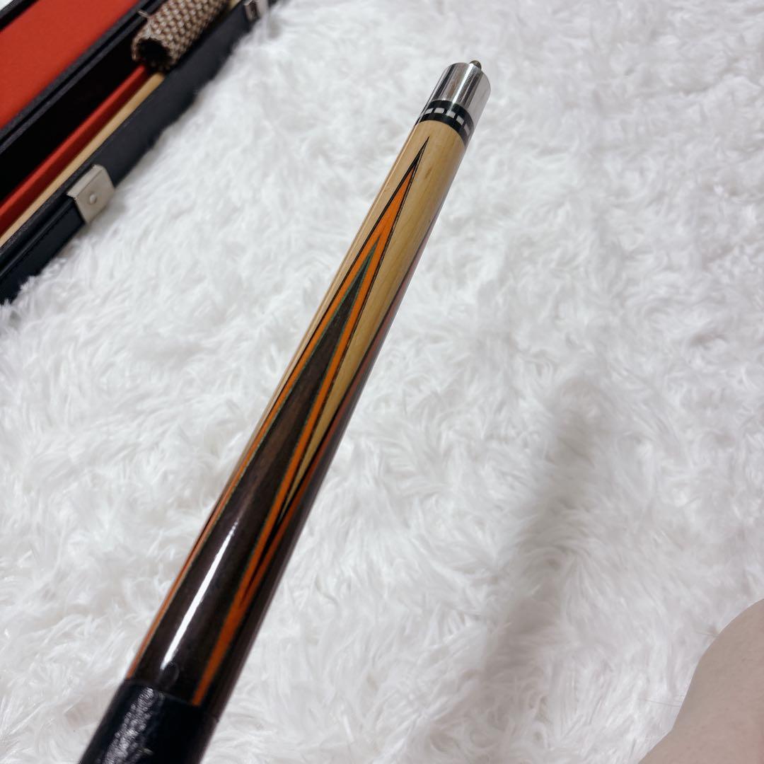 ヴィンテージ品 石垣キュー 2ピース ビリヤードキュー 革巻き/ハードケース付