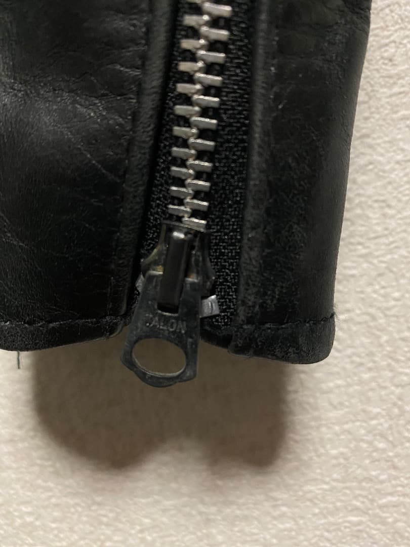 黒　牛革　レザーシングルライダースジャケット(韓国製)