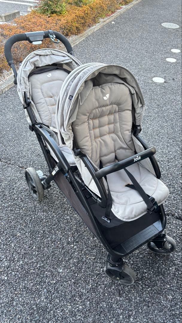 Joie 2人乗りベビーカー グレー