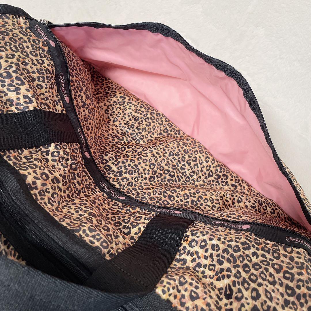 激レア♪ レスポートサック Ｘガール ボストンバッグ レオパード ラージ ポーチ