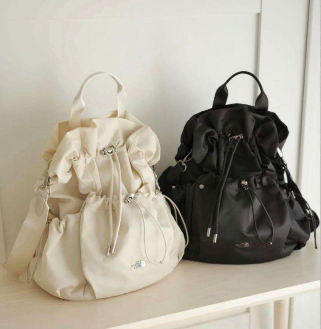 当日発送◎韓国限定❣️ノースフェイス ボニーパックM クリーム