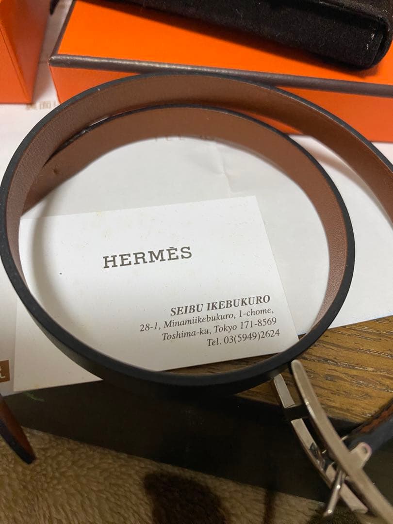 エルメスHERMESレザーブレスレット