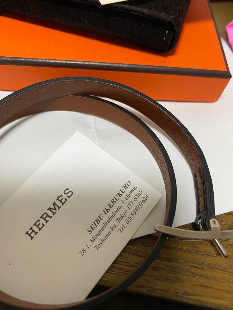 エルメスHERMESレザーブレスレット