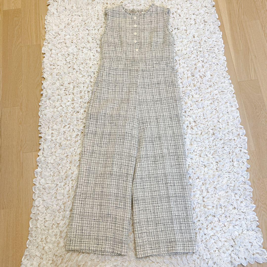 ANAYI オールインワントライスピンツィードオールインワン　38