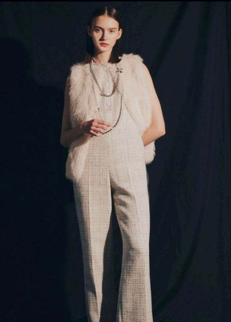 ANAYI オールインワントライスピンツィードオールインワン　38