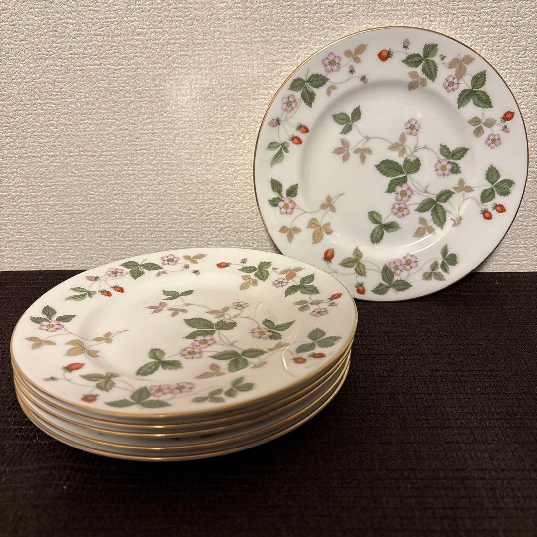 ウェッジウッド　ワイルドストロベリー　デザートプレート　17.5cm