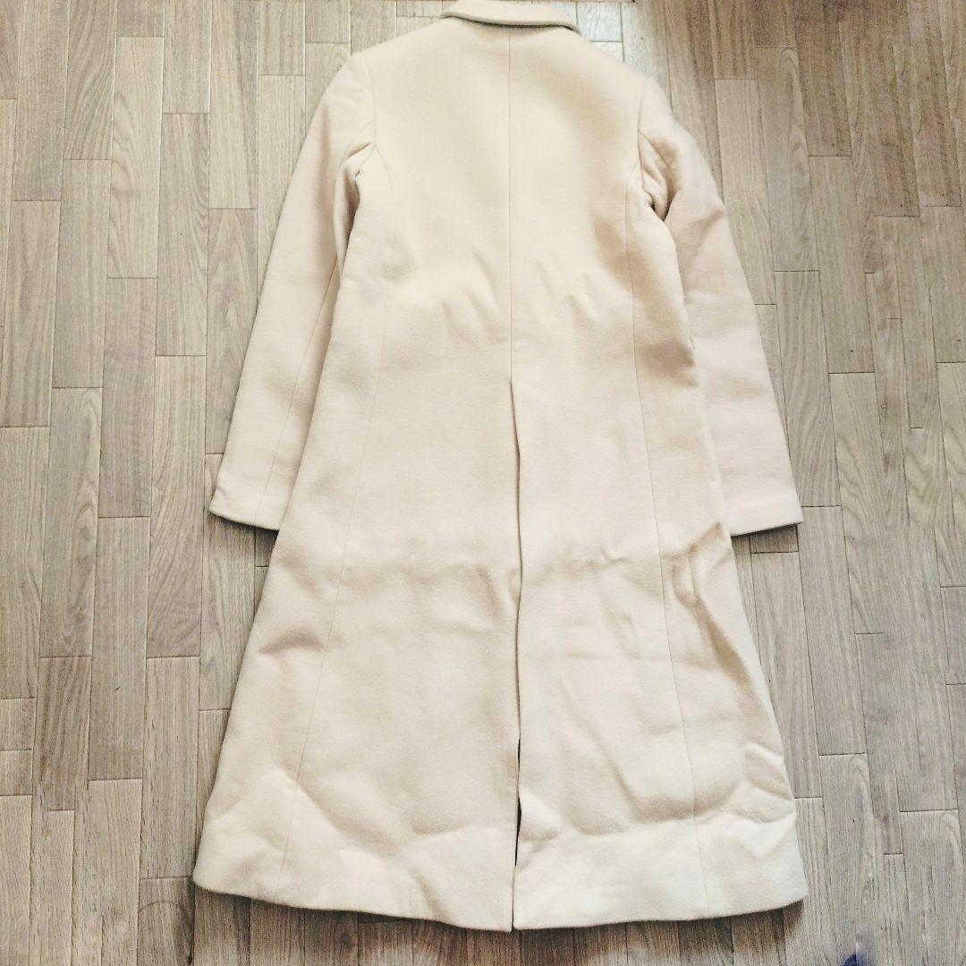 美品 CYCLAS ロングコート 36 シクラス アイボリー