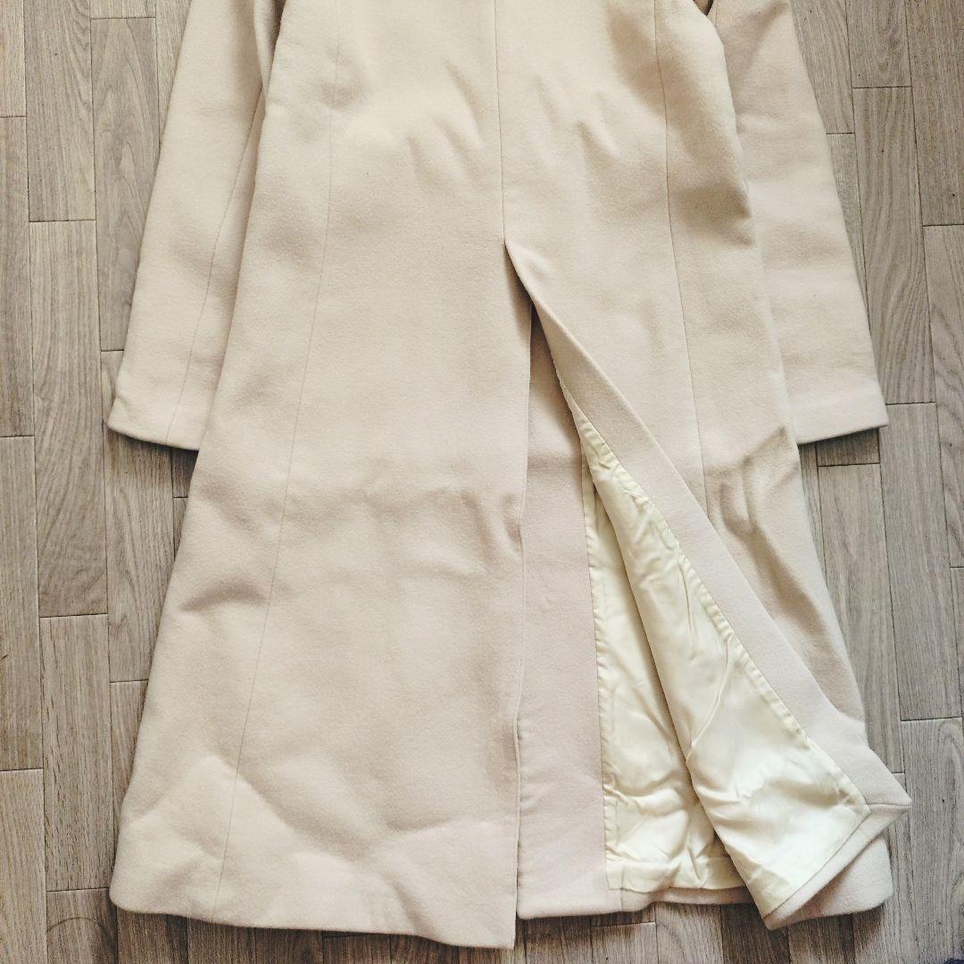 美品 CYCLAS ロングコート 36 シクラス アイボリー