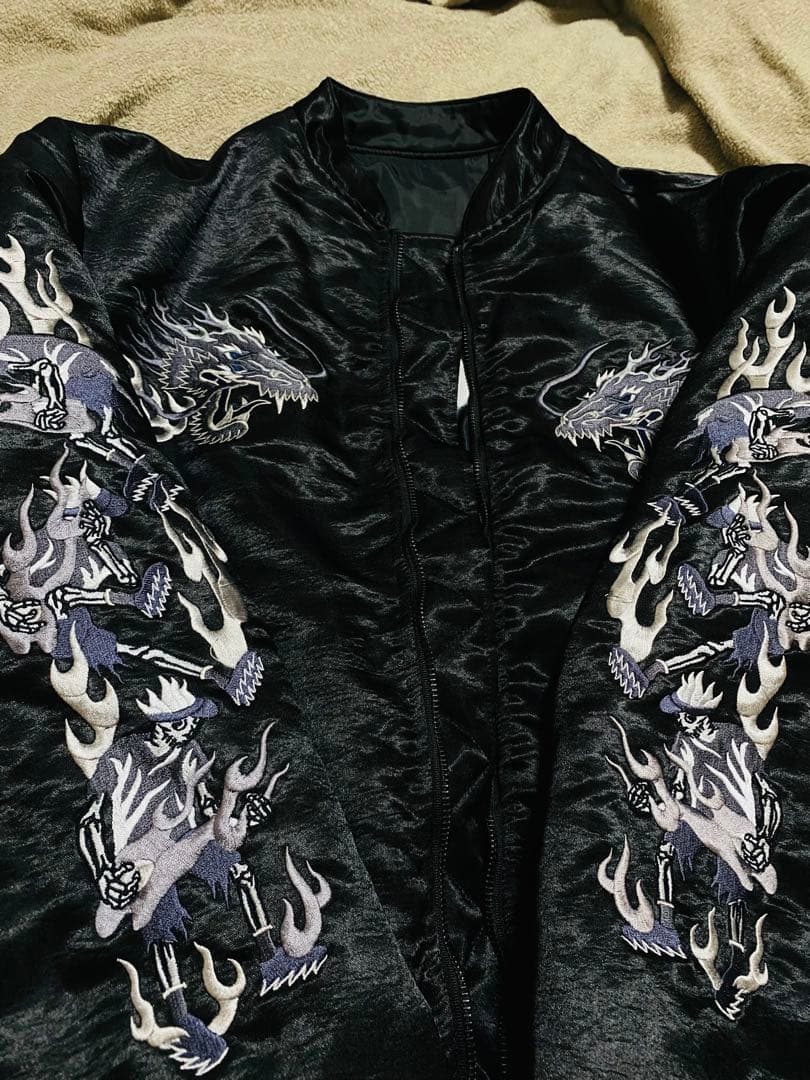 MPO 日本 限定 スカジャン unisex サテン vintage