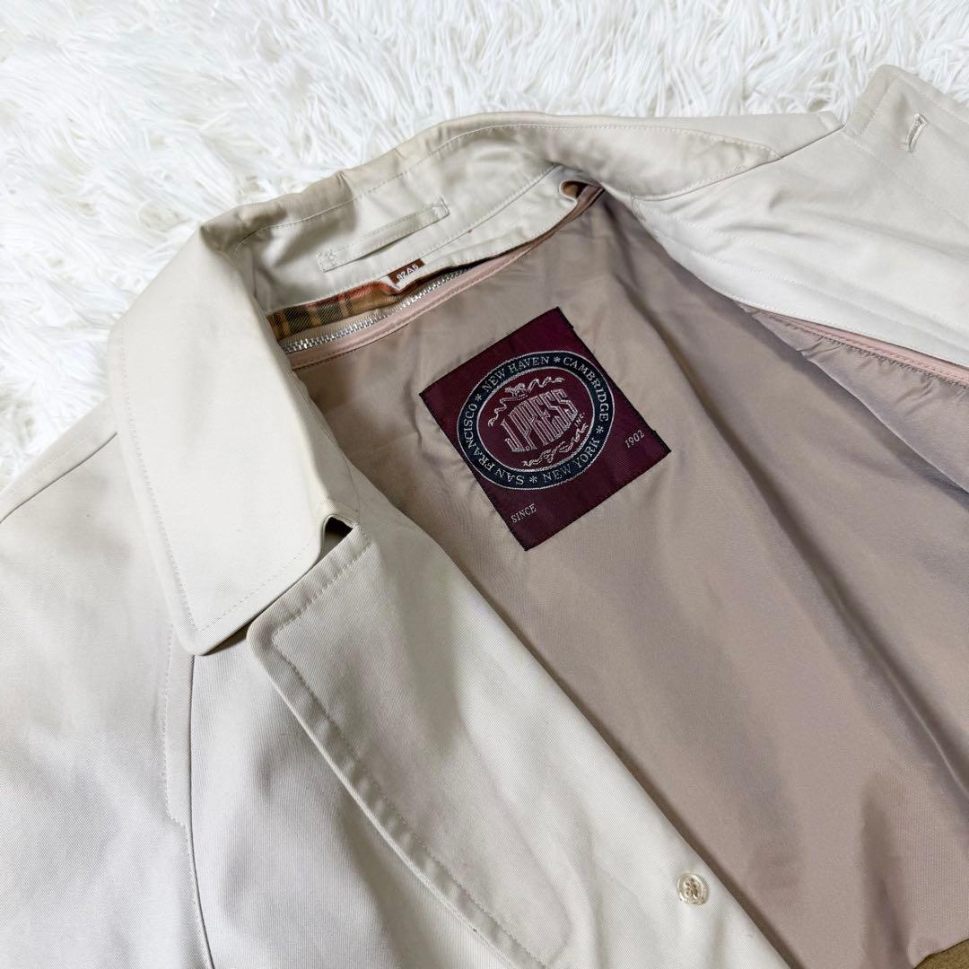 J.PRESS ジェイプレス　ステンカラーコート　ライナー付き　チェック柄　冬春