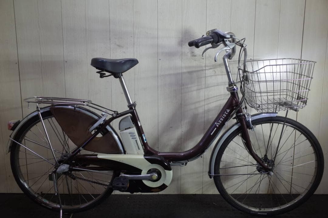 ブリヂストンアシスタ A4L49 大容量リチウム8.1AH 24型LED 茶色