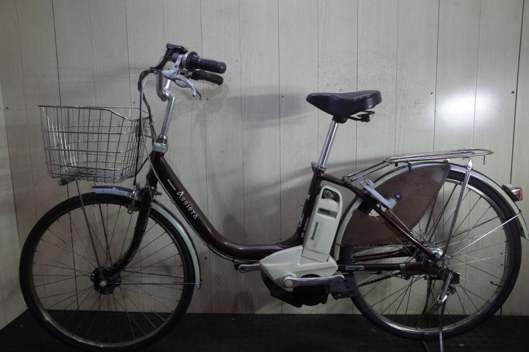 ブリヂストンアシスタ A4L49 大容量リチウム8.1AH 24型LED 茶色