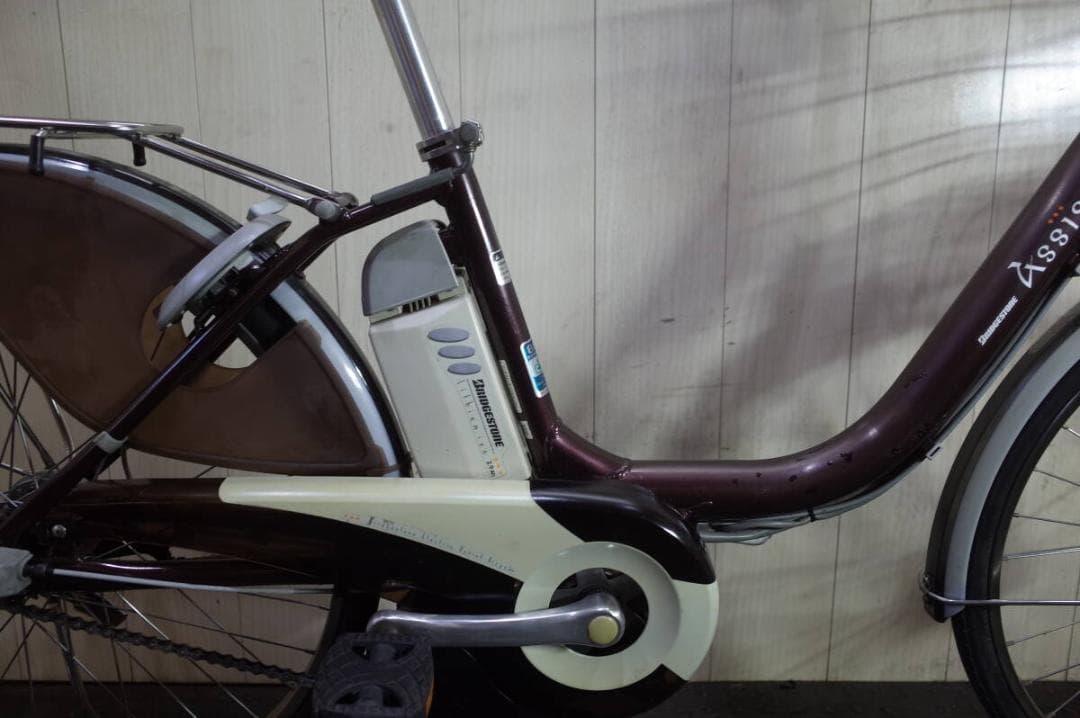 ブリヂストンアシスタ A4L49 大容量リチウム8.1AH 24型LED 茶色