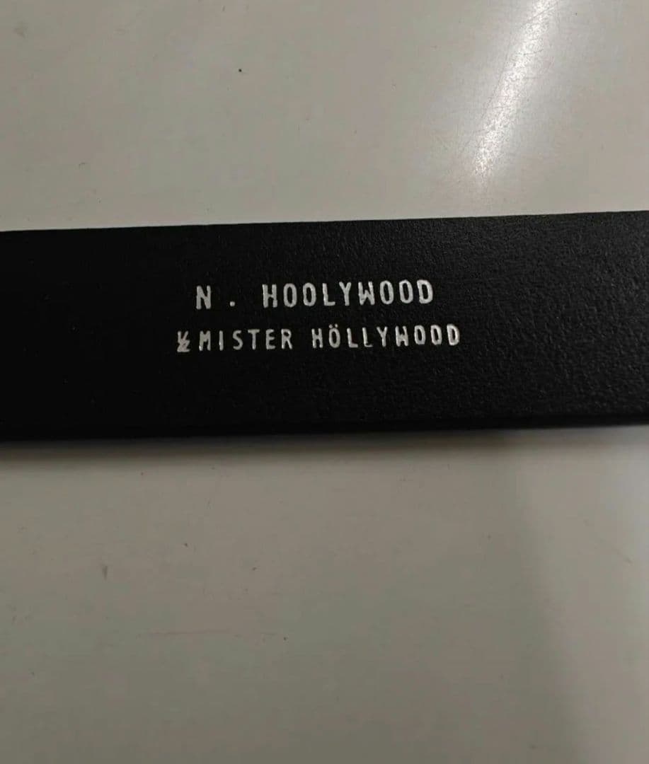 値下げ不可　N. HOOLYWOOD ブラックレザーベルト