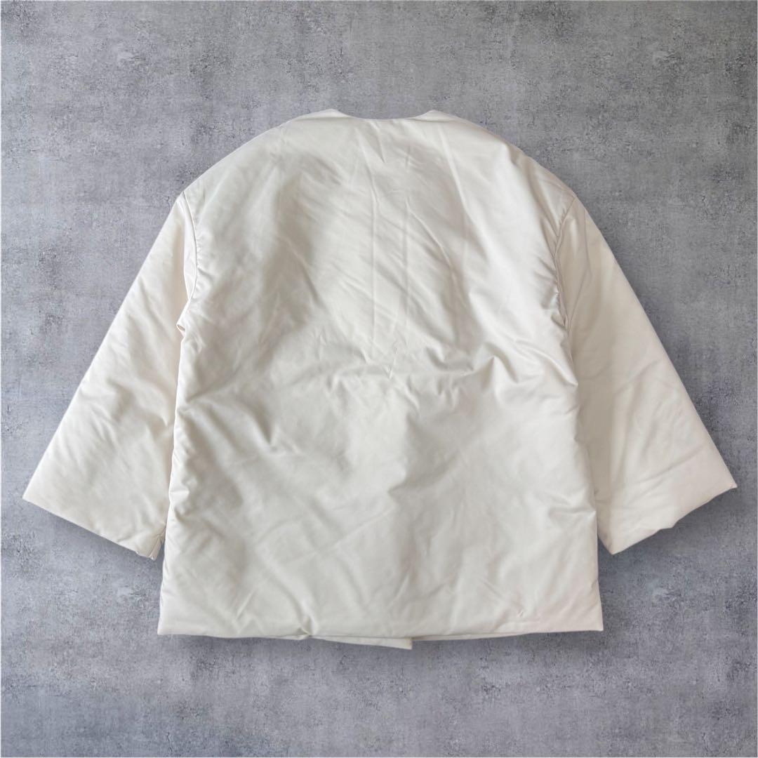 UNITED ARROWS PADDING ショートコート W † ホワイト白