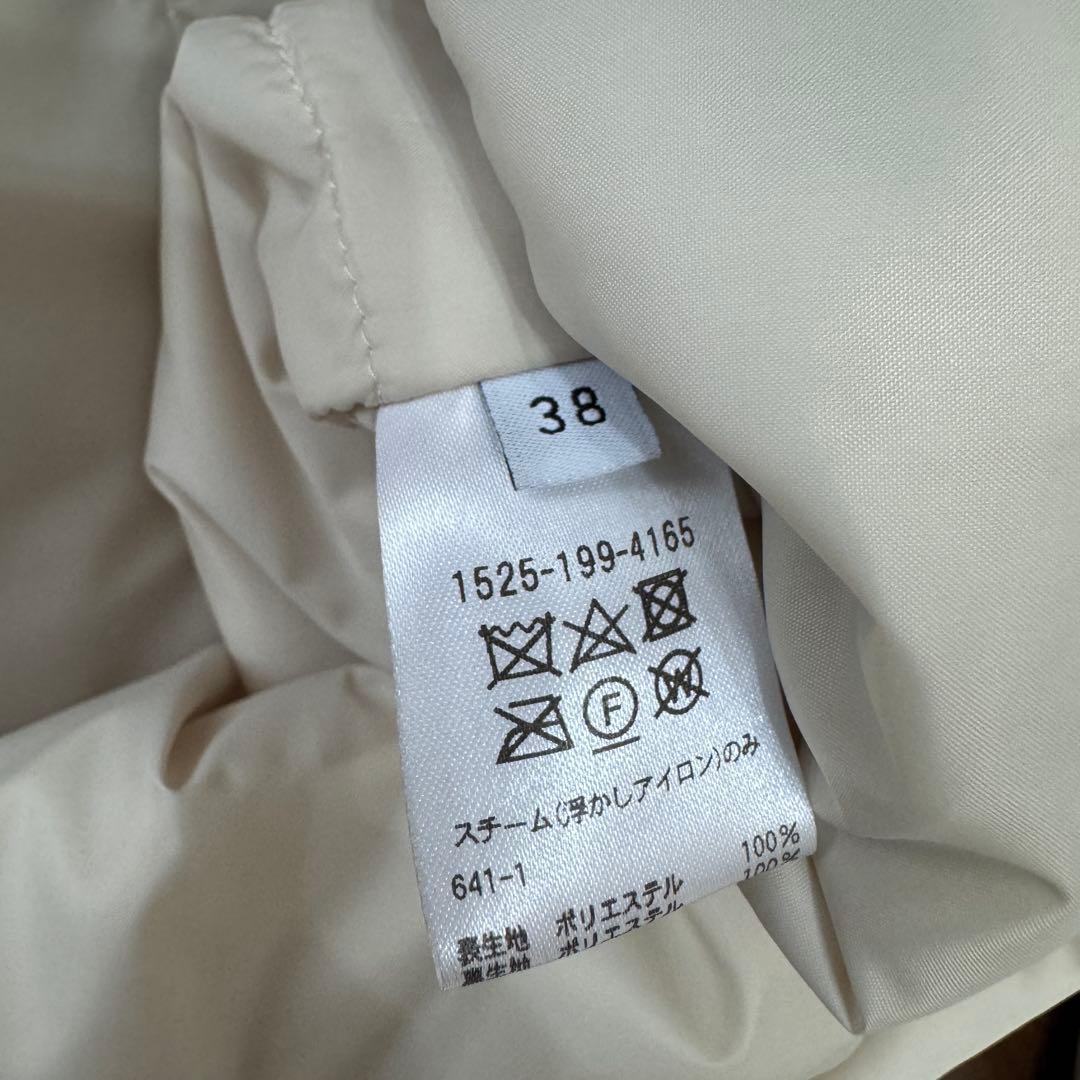 UNITED ARROWS PADDING ショートコート W † ホワイト白