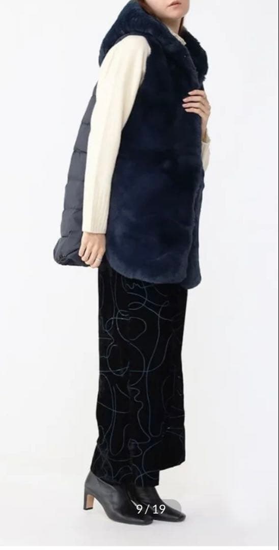 Ağa （アーガ）エコファーベスト ネイビー