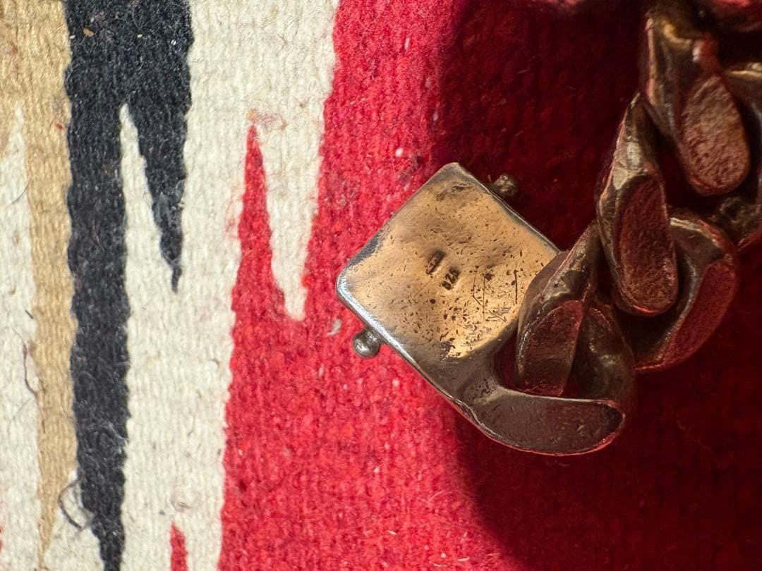 ビンテージ　チェーンブレスレット　シルバー　フランス　925