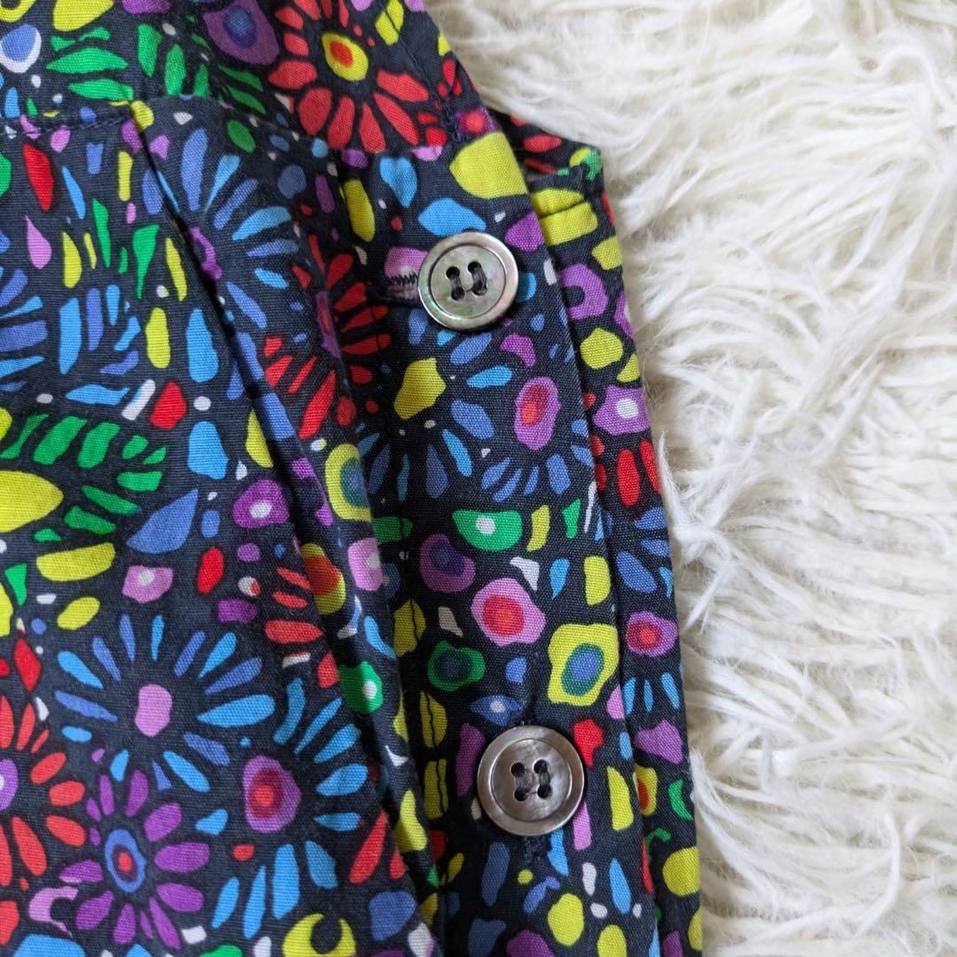 Bohemians/ボヘミアンズ　モザイクフラワーサロペット　サイズM 日本製