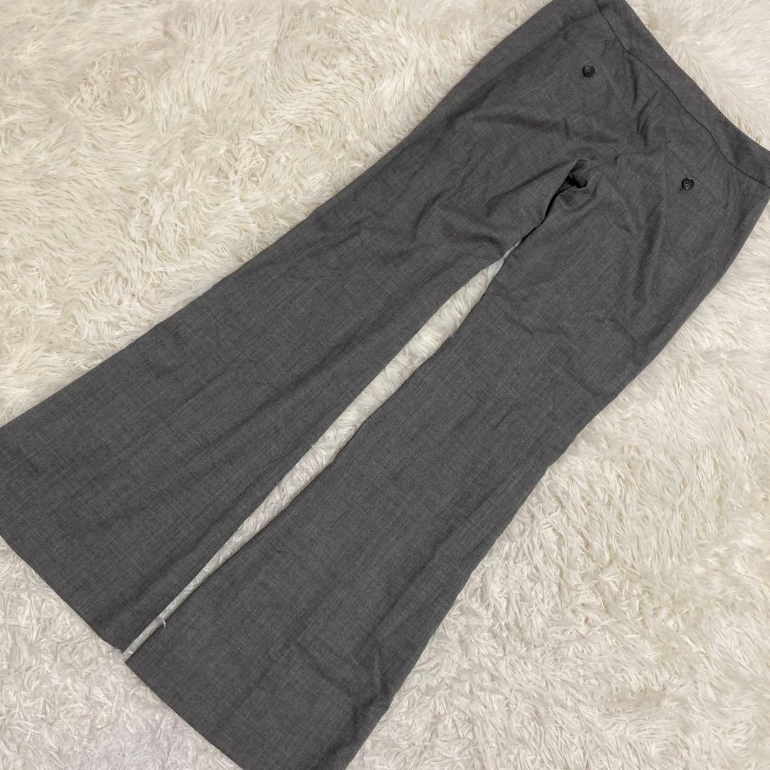 theory セットアップ ノーカラースーツ グレー 2 オフィス フォーマル