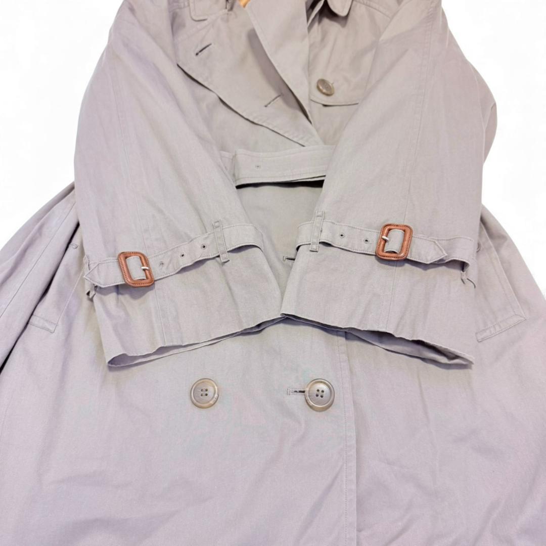 【美品】 バーバリー L 腰ベルト ライナー マキシ丈 2Way トレンチコート
