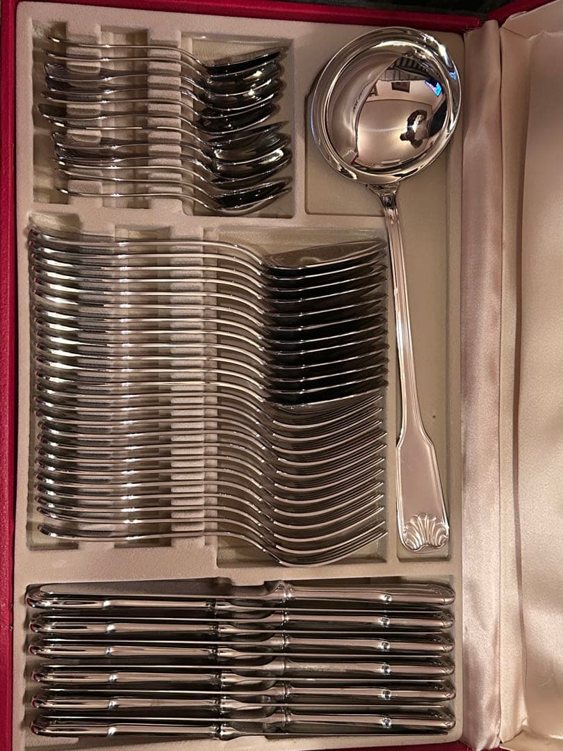 ドグレーヌGuy Degrenne カトラリー48セット+レードルフランス製