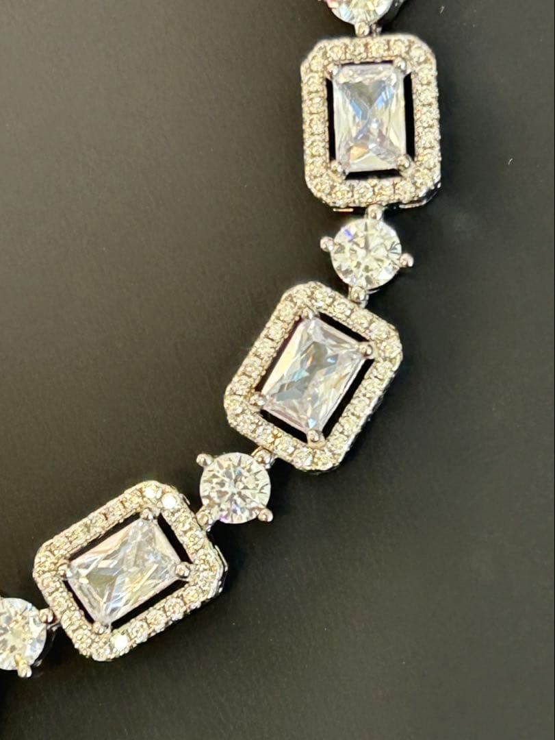 ど*☆様 天然石ルビーデザインリング＆ブレスレットセット