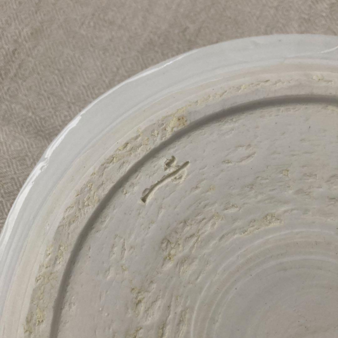 土屋由起子 白釉7寸皿