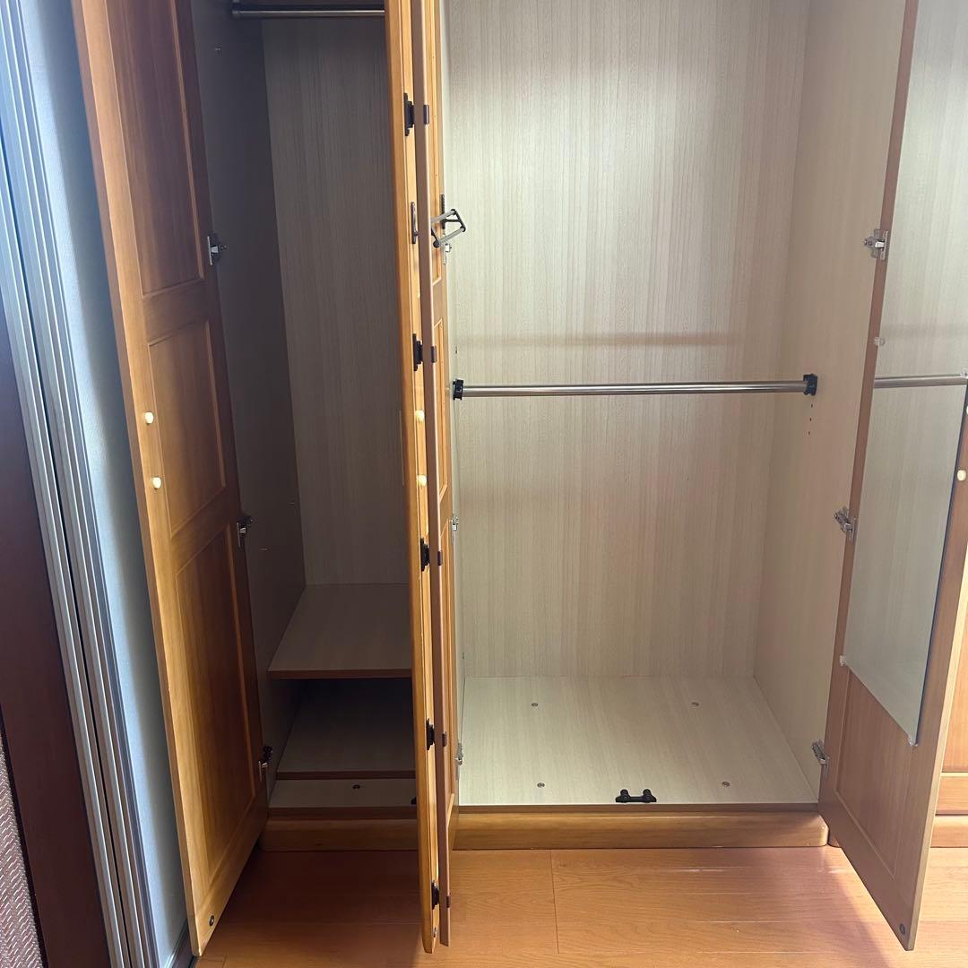 【美品】衣装ダンス クローゼット 木製タンス おしゃれ