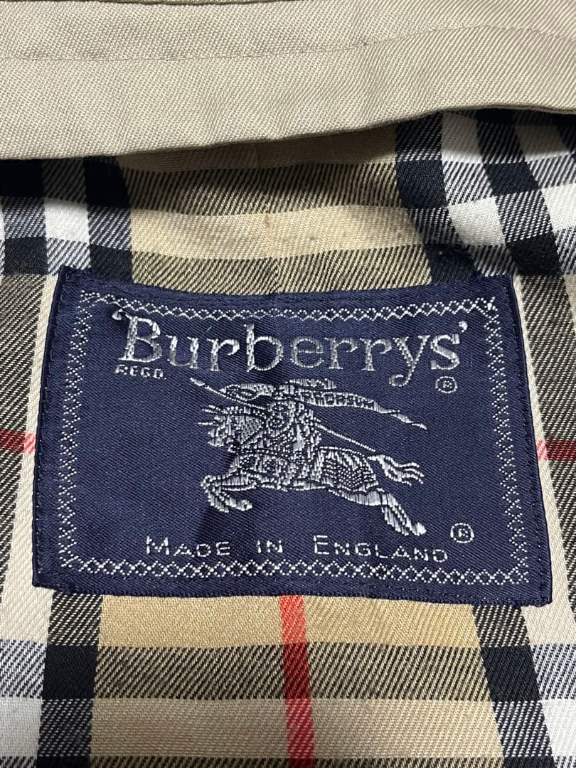 70s 英国製 Burberry's ステンカラーコート ノバチェック ベージュ