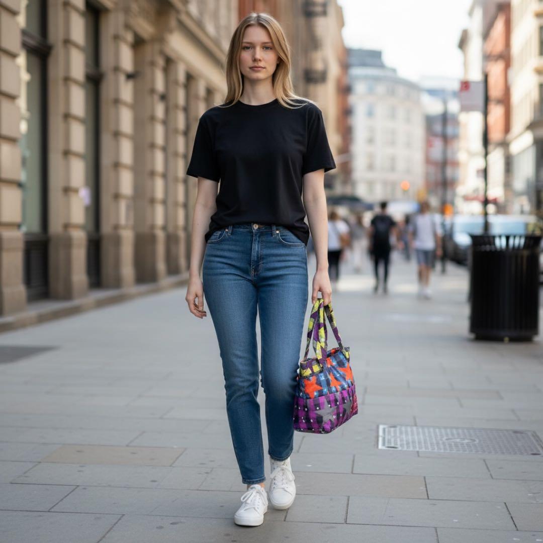 星がポイント‼️Vivienne Westwood カラフル星柄トートバッグ