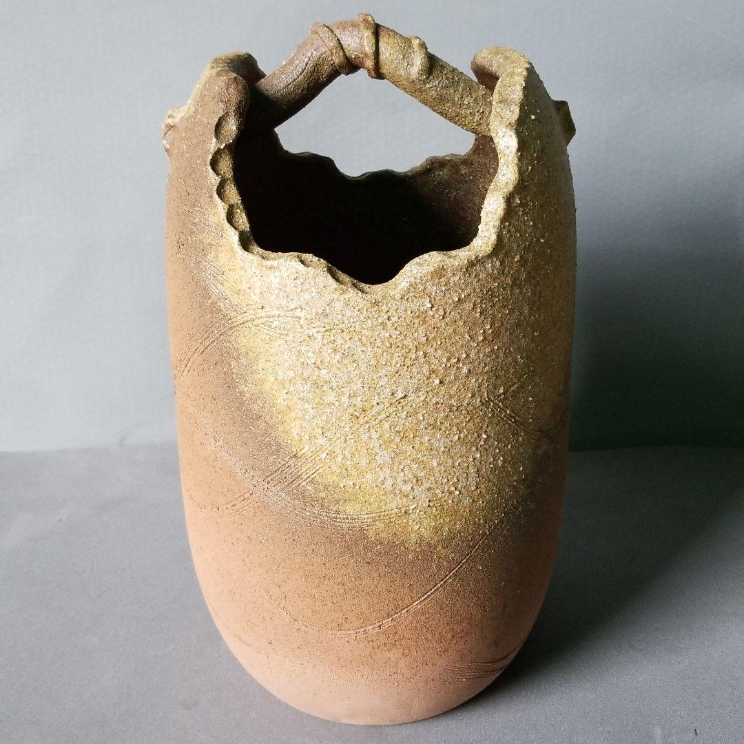 信楽焼　傘立て 手桶 高さ４４cm