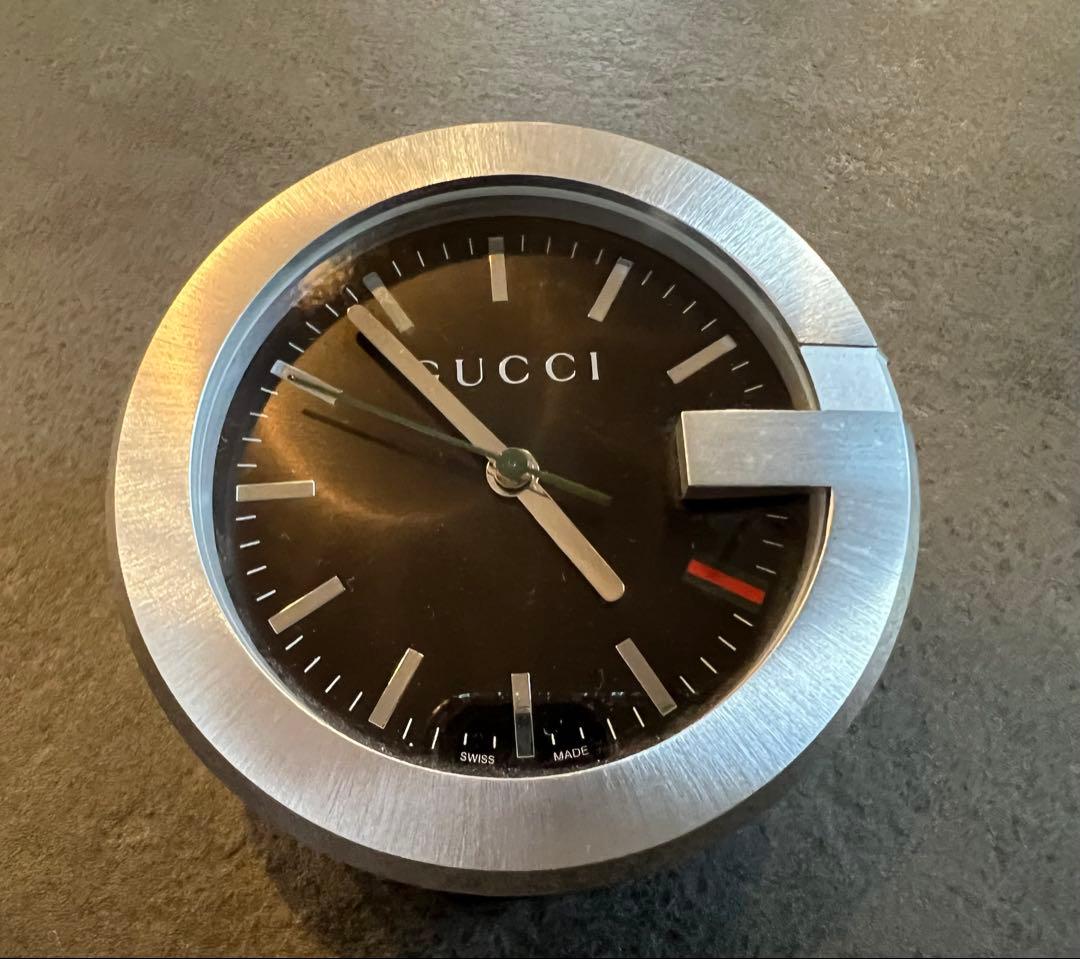 GUCCI アナログ置時計 ブラック