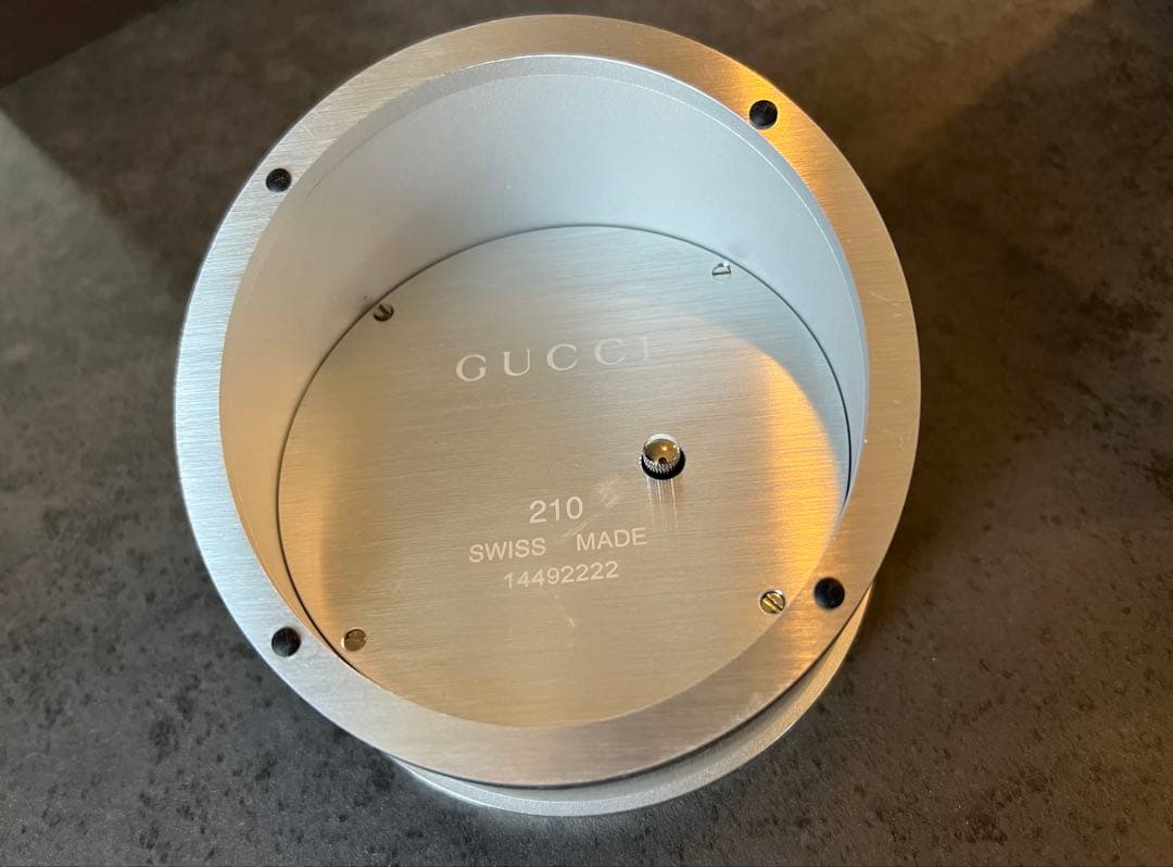 GUCCI アナログ置時計 ブラック