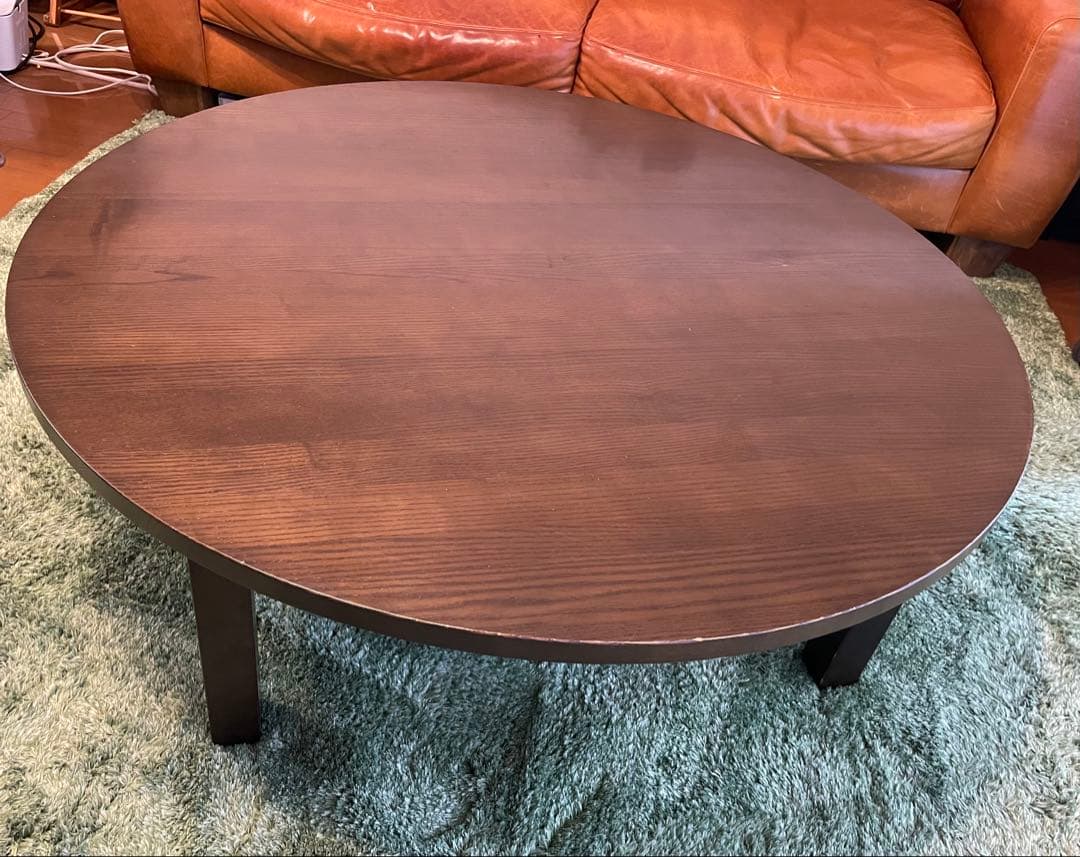 な*み様 無印良品　廃盤モデル　木製ローテーブル　円卓　ちゃぶ台　希少　直径1,