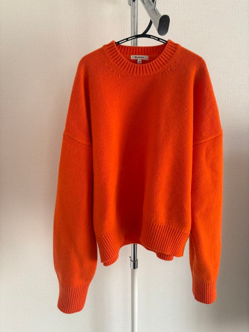 BLAMINK ブラミンク ウールカシミヤ5Gクルーネック ニット