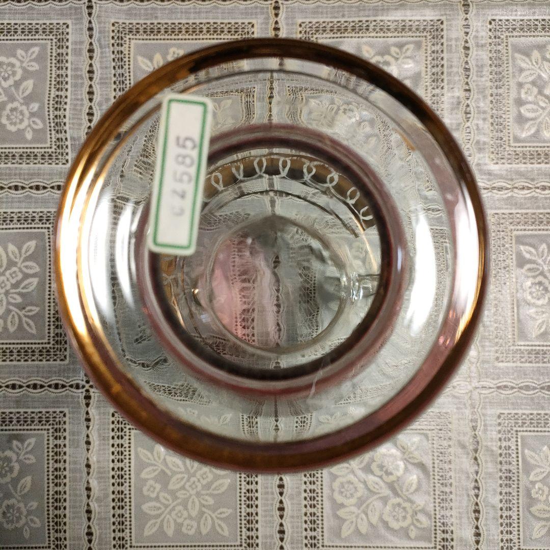 \"未使用\" ボヘミアングラスワインピッチャー＆グラス6客セット、チェコスロバキア