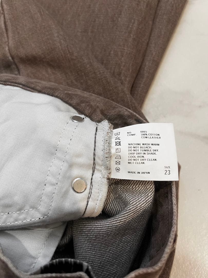 THE SHISHIKUI BASIC JEANS BROWN ブラウン 23