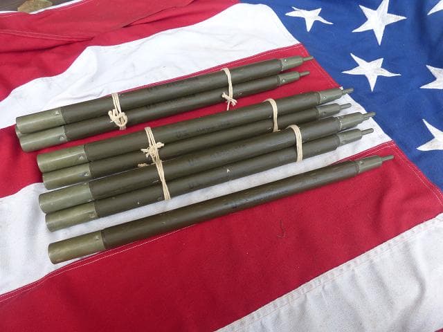 1968” 米軍実物 ナム戦 デッド!　テントポール　10本セット 軍幕