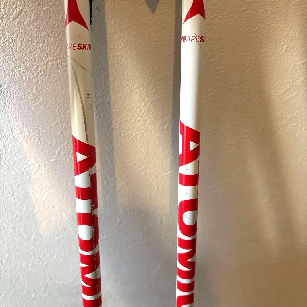 ワックス済サロモンスキー板130cm Atomicポール90cmケースセット