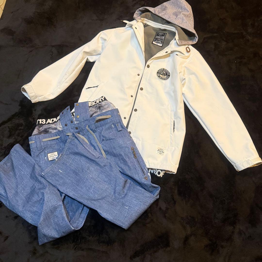 ほね卍様ジャックフロスト13 iDNOUＳ スノーボードウェア上下セット M/L