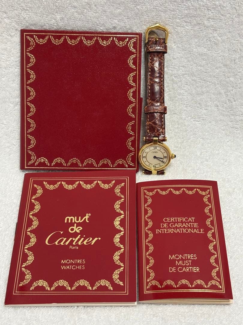 【美品】カルティエ マストヴァンドーム SM クォーツ【1851】稼働品 付属有