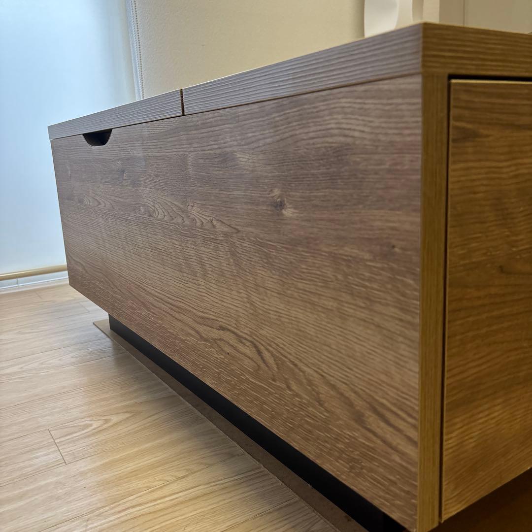 LOWYA ローテーブル リビングテーブル 昇降式