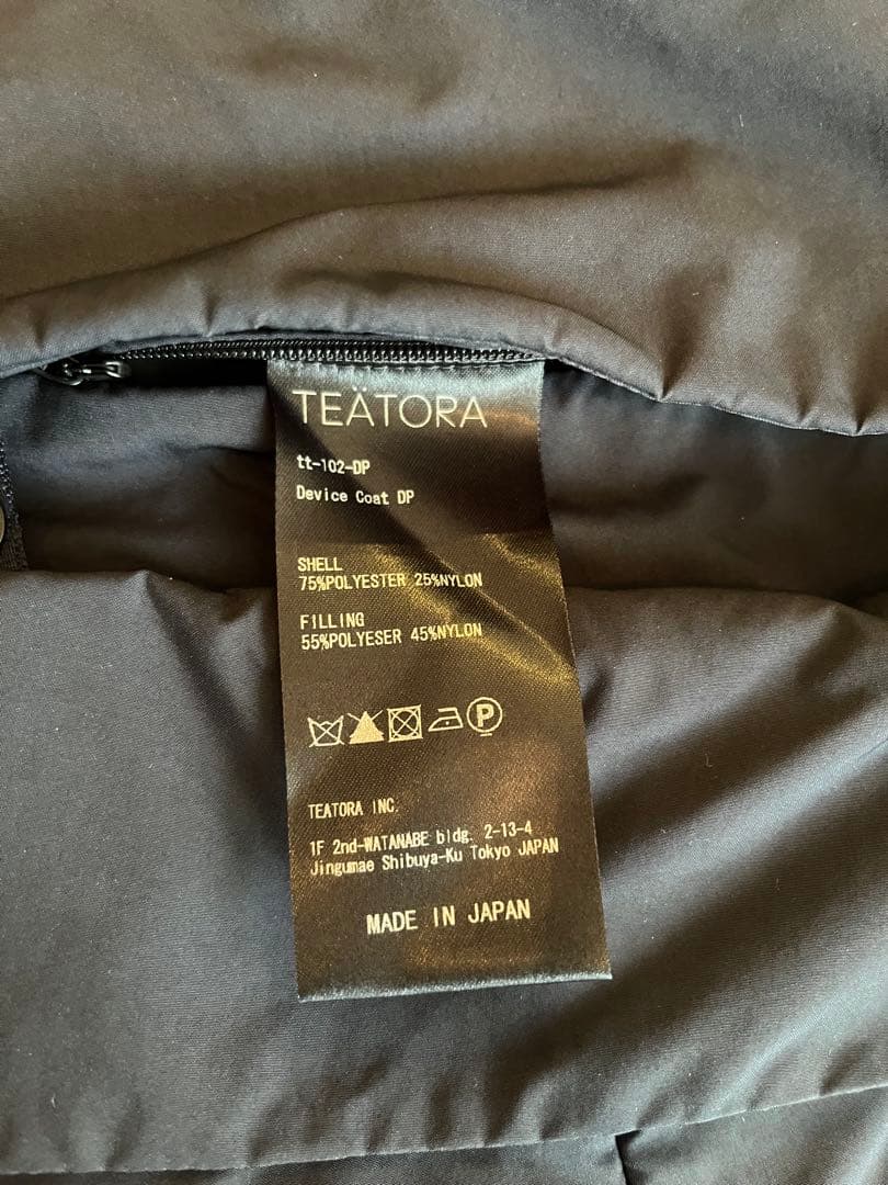 ジャケット・アウター TEATORA DEVICE COAT DUAL POINT NAVY