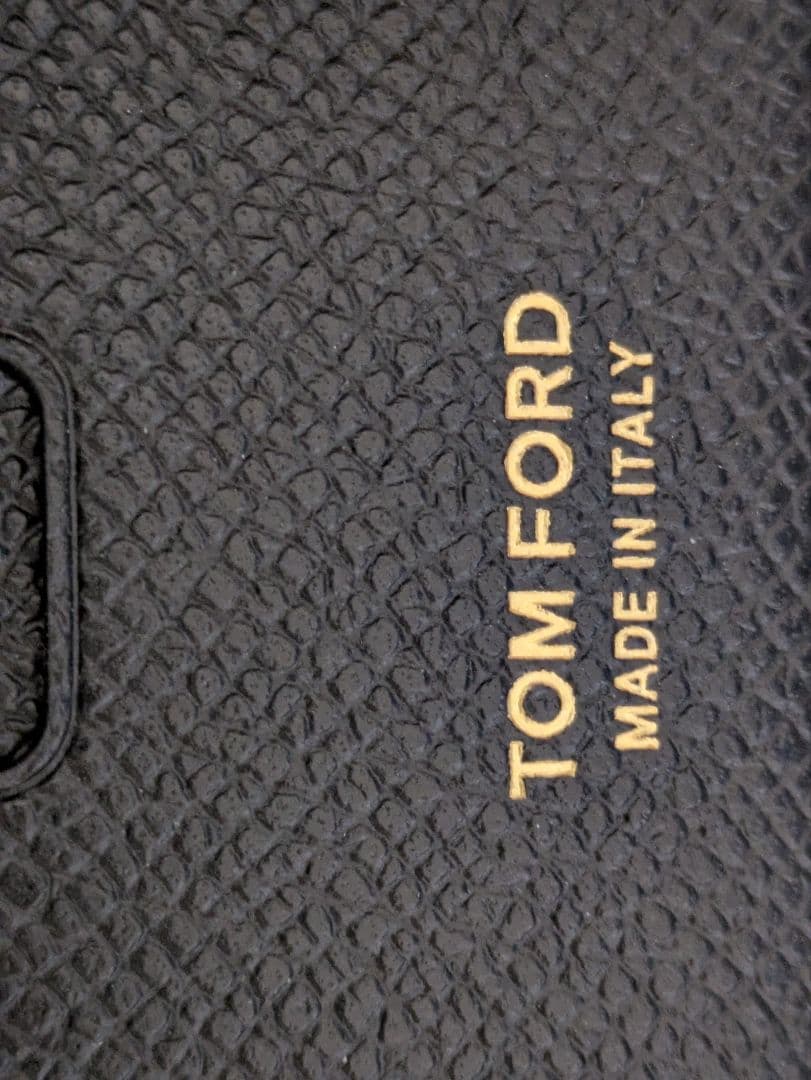 【kubo】TOM FORD ブラックレザー 二つ折り財布