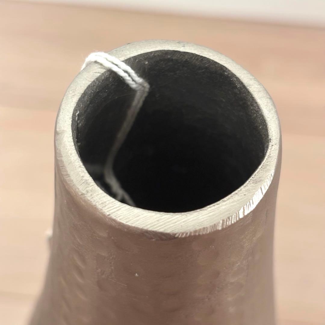 【終売品】ACTUS シルバーフラワーベース 大小