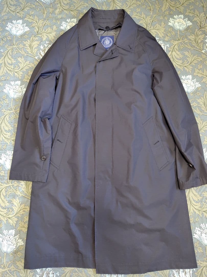 黒ステンカラーコート　ジェイプレスＪプレスライナー付きLL